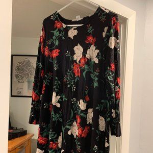 Floral Long sleeve dress